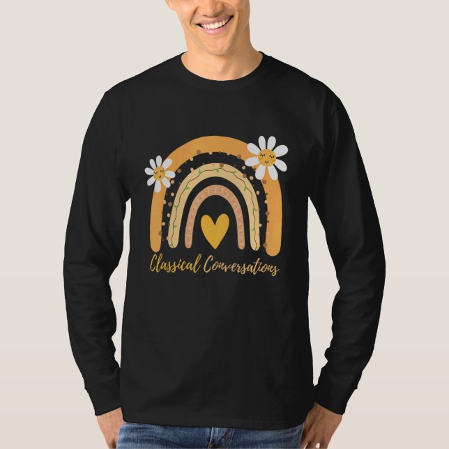 Cute Rainbow Classical Conversations Homeschool CC T-Shirt (Front)