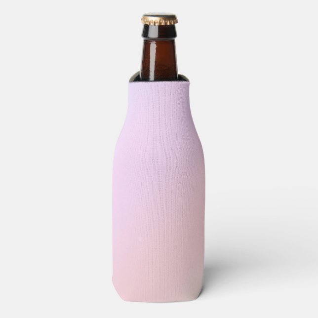 Cute Rainbow colourful gradient Watercolor pastel Bottle Cooler (Bottle Front)