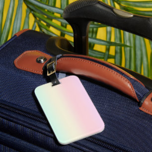 Cute Rainbow colourful gradient Watercolor pastel Luggage Tag