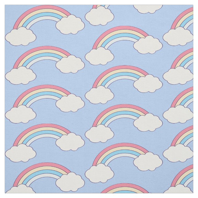 Cute Rainbow custom colour fabric (Swatch)