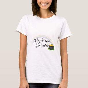 Cute Rainbow Daydream Believer Modern Trendy Fun T-Shirt