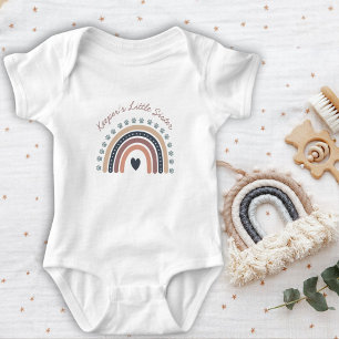 Cute Rainbow Dog Name Baby Bodysuit
