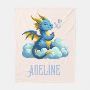 Cute/Rainbow/Dragon/Whimsical  Fleece Blanket