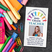 Cute Rainbow Elementary School Teacher Educator