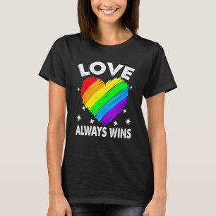 Cute Rainbow Heart Love Wins Pride Lgbt Month 1 T-Shirt