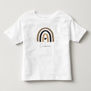 Cute Rainbow Leopard Pattern Toddler T-Shirt