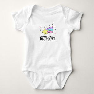 Cute Rainbow Little Star  Baby Bodysuit