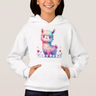 Cute Rainbow Llama Fantasy Art