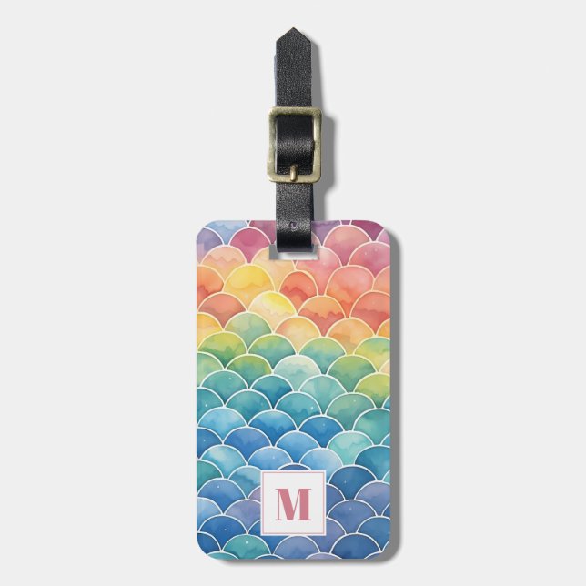 Cute Rainbow Luggage Tag (Front Vertical)
