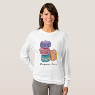 Cute Rainbow Macaroons In Watercolor T-Shirt