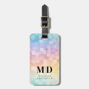 Cute Rainbow Marbles Luggage Tag