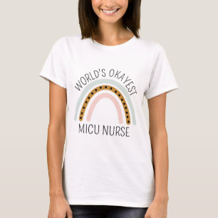 Cute Rainbow MICU Nurse - Funny Nurse T-Shirt