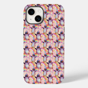 Cute Rainbow Penguins and Stars Pattern iPhone 14 Case