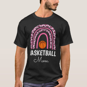 Cute Rainbow Pink Basketball Mum Ball Mama Mother' T-Shirt