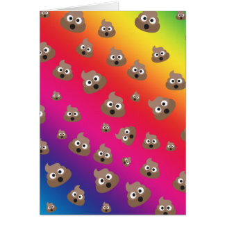Cute Rainbow Poop Emoji Pattern