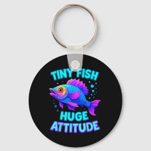 Cute Rainbow Scale Fish Kawaii Cartoon Ocean Kids Key Ring