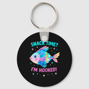 Cute Rainbow Scale Fish Kawaii Cartoon Ocean Kids Key Ring