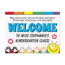 Cute Rainbow Shine Bright Welcome To Class