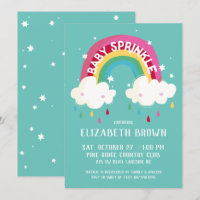 Cute Rainbow Sprinkle Baby Shower