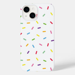 Cute Rainbow Sprinkles on White iPhone / iPad case