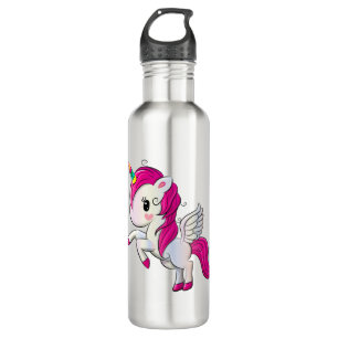 Cute rainbow unicorn 710 ml water bottle