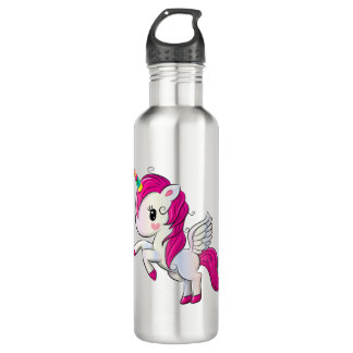 Cute rainbow unicorn 710 ml water bottle