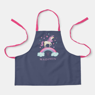 Cute Rainbow Unicorn Apron