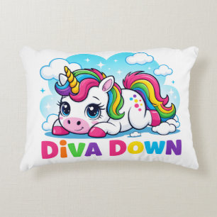 Cute Rainbow Unicorn Decorative Cushion