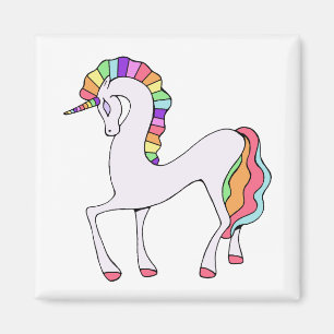 Cute Rainbow Unicorn Magnet