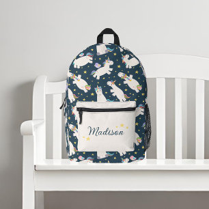 Cute Rainbow Unicorns and Stars Backpack