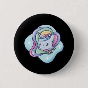Cute Rainbow Unicorny 6 Cm Round Badge