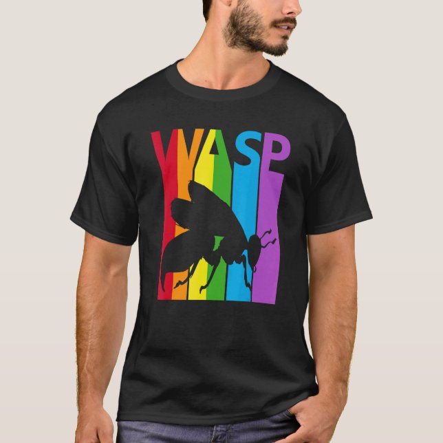 Cute Rainbow Wasp T-Shirt (Front)