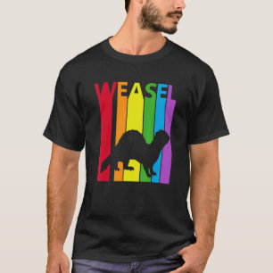 Cute Rainbow Weasel Animal T-Shirt