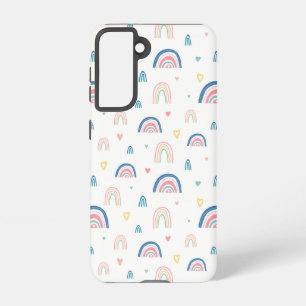 Cute Rainbows & Hearts Pattern Samsung Galaxy Case
