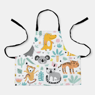 Cute rainforest Animals Apron