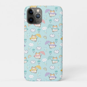 Cute Rainy Day Pattern iPhone 11 Pro Case