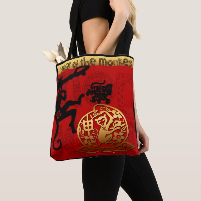 Cute Ram Goat Chinese New Year Zodiac Birthday TB Tote Bag (Close Up)