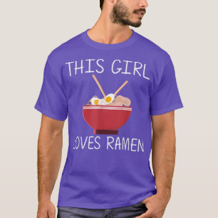 Cute Ramen Art For Girls Kids Miso Shoyu Japanese T-Shirt