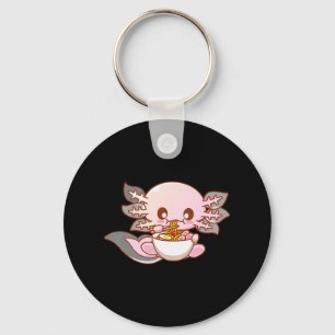 Cute Ramen Axolotl Kawaii Anime Japanese Food Girl Key Ring