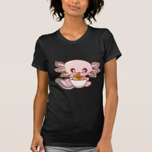 Cute Ramen Axolotl Kawaii Anime Japanese Food Girl T-Shirt
