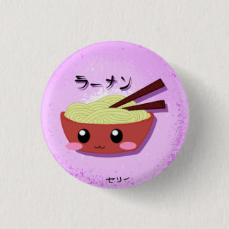 Cute Ramen Noodle Bowl 3 Cm Round Badge