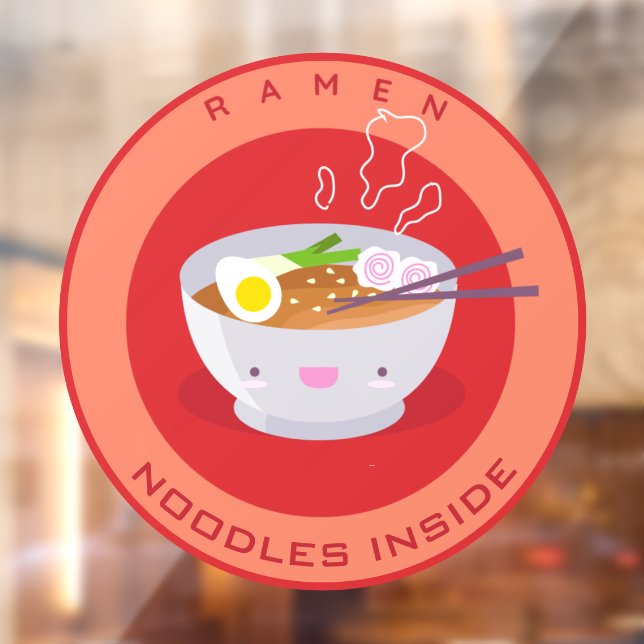 Cute Ramen Noodles Inside Restaurant Advert 3 (Sheet 2)