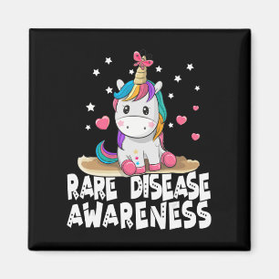 Cute Rare Disease Awareness T Shirt Unicorn Lovers Magnet