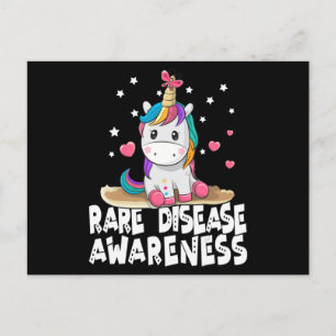Cute Rare Disease Awareness T Shirt Unicorn Lovers Postcard
