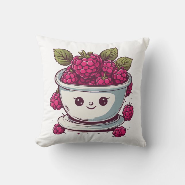 CUTE RASPBERRY CUSHION (Front)