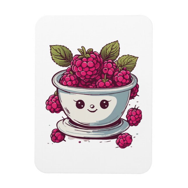 CUTE RASPBERRY MAGNET (Vertical)