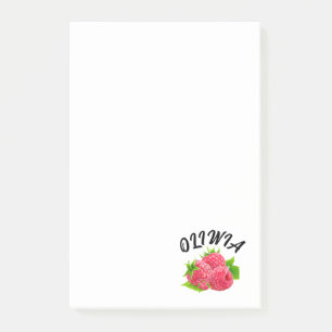 Cute raspberry Personalised notes