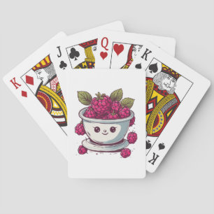 CUTE RASPBERRY PLAYING CARDS