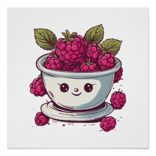 CUTE RASPBERRY POSTER