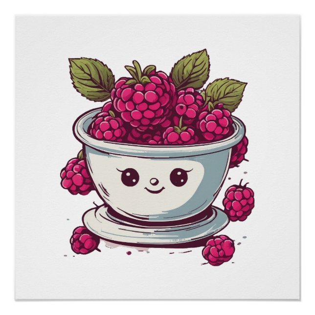CUTE RASPBERRY POSTER (Front)